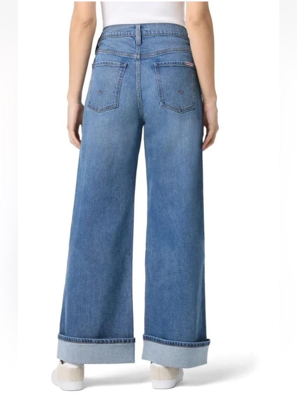 Hudson Jeans Women's Wide-Leg Jeans in Light Blue Denim “Dickinson” - Picture 3 of 12